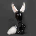 DEXAR - Faux Bunny Tail Plug And Ears
