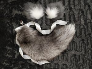 Gray Wolf Tail Plug By OhMyButtPlug