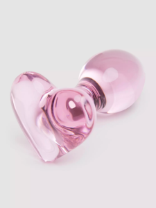 Lovehoney Small Heart Glass Butt Plug